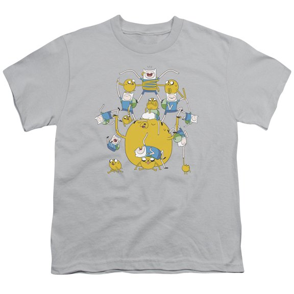 Adventure Time - Finn&Jake Group - Youth Short Sleeve Shirt - Large