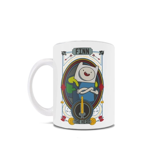 Adventure Time (Finn the Human and Jake the Dog) 11 oz White Ceramic Mug WMUG1762