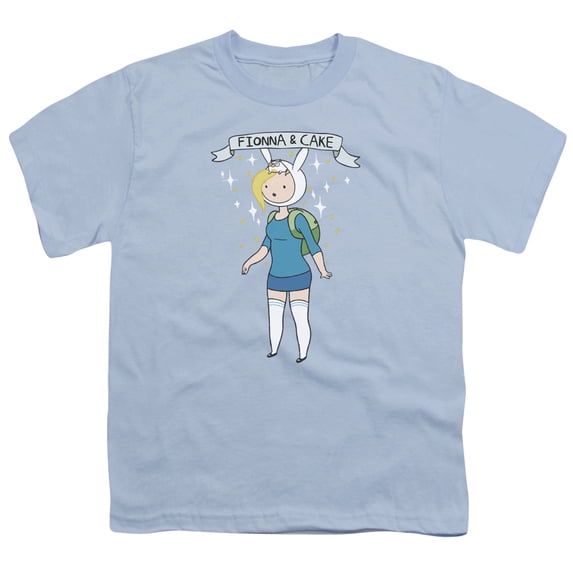 Adventure Time - Fionna & Cake - Youth Short Sleeve Shirt - Medium