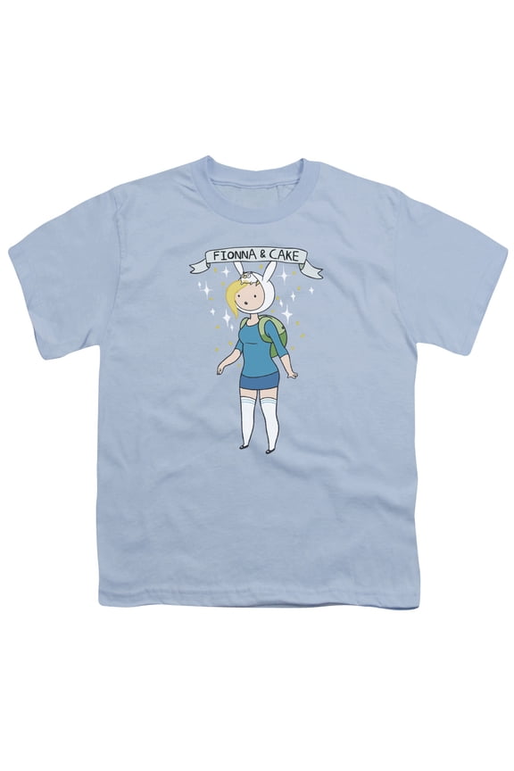 Adventure Time - Fionna & Cake - Youth Short Sleeve Shirt - Medium