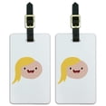 thumbnail image 1 of Adventure Time Fionna Head Luggage ID Tags Suitcase Carry-On Cards - Set of 2, 1 of 6