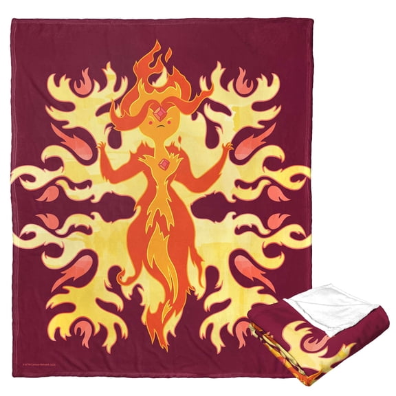 Adventure Time Fired Up Kids Silk Touch Throw Blanket, 50 x 60 inches