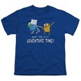 thumbnail image 1 of Adventure Time Fist Bump S/S Youth 18/1 T-Shirt Royal Blue, 1 of 2