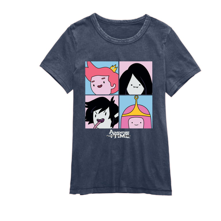 Adventure Time Gender Bend Princess Marshall (Navy, Short Bubble and Gum,Marceline, S-XXL) T-Shirt Sleeve Mens Womens Lee