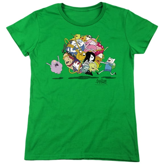 Adventure Time Glob Ball Women's T Shirt, Kelly Green, 2X-Large