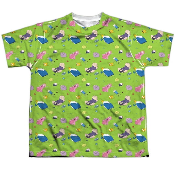 Adventure Time - Green Fields - Youth Short Sleeve Shirt - X-Large