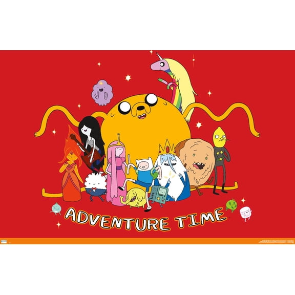 Adventure Time - Group Wall Poster, 14.725" x 22.375"