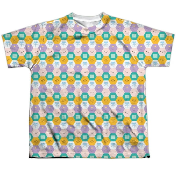 Adventure Time - Hexagon Pattern - Youth Short Sleeve Shirt - Large