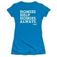 thumbnail image 1 of Adventure Time - Homies Help Homies - Juniors Teen Girls Cap Sleeve Shirt - Medium, 1 of 2