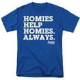 thumbnail image 1 of Adventure Time Homies Help Homies Unisex Adult T Shirt, Royal, 5X-Large, 1 of 6