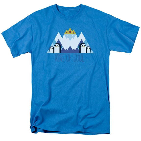 Adventure Time Ice King Geo S/S Adult 18/1 T-Shirt Turquoise 5X