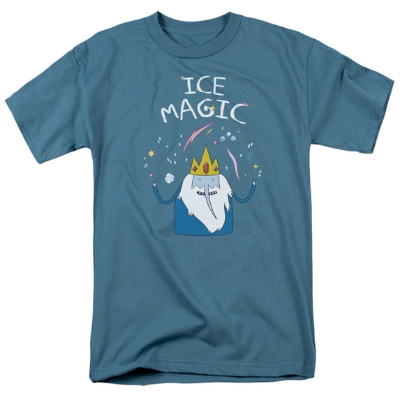 Adventure Time Ice Magic S/S Adult 18/1 T-Shirt Slate 4X