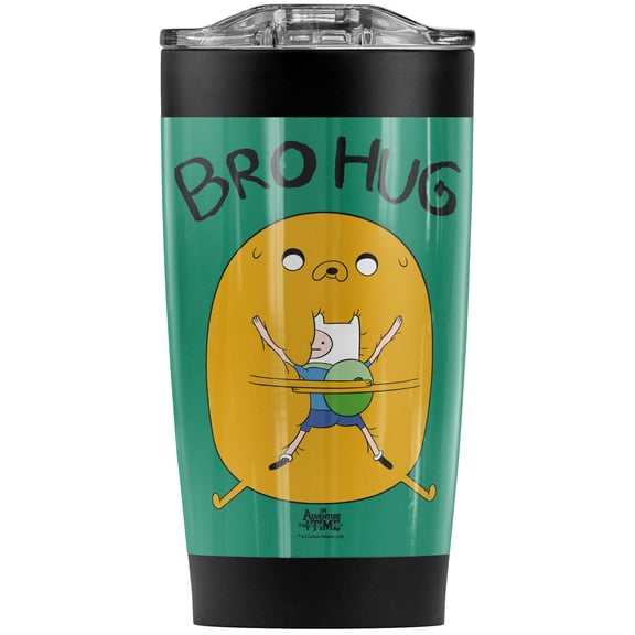 Adventure Time/Jake Bro Hug Stainless Steel Tumbler 20 oz Coffee Travel Mug/Cup, Vacuum Insulated & Double Wall with Leakproof Sliding Lid | Great for Hot Drinks and Cold Beverages