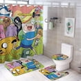 thumbnail image 1 of Adventure Time Jake The Dog Shower Curtain Set 4 Pcs, Bathroom Sets with Shower Curtain And Rugs, Bathroom Decor Set with Shower Curtain And Rugs And Accessories, 1 of 8