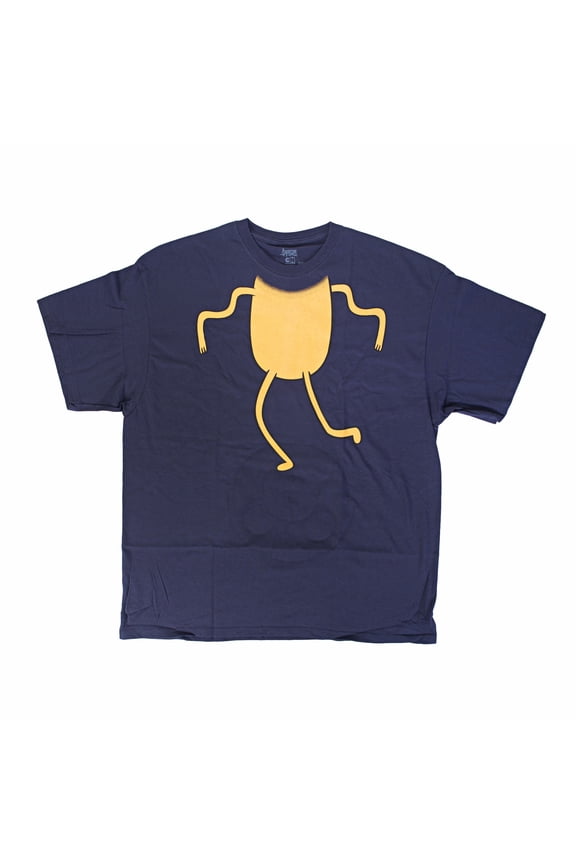 Adventure Time Jake Reversible Mask Costume Navy Blue T-Shirt | 2XL