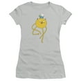 thumbnail image 1 of Adventure Time Jake Ride S/S Junior Women's T-Shirt Sheer Silver, 1 of 2