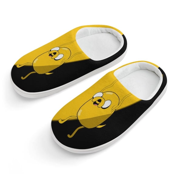 Adventure Time Jake The Dog Kids Slippers Boys Girls Warm Soft Memory Foam House Slippers Non-Slip Winter Home Shoes for Indoor Outdoor