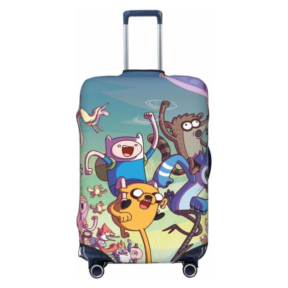 Adventure Time Jake The Dog Luggage Cover Washable Suitcase Cover Protector Fits 18-32 Inch Suitcase Travel Accessories