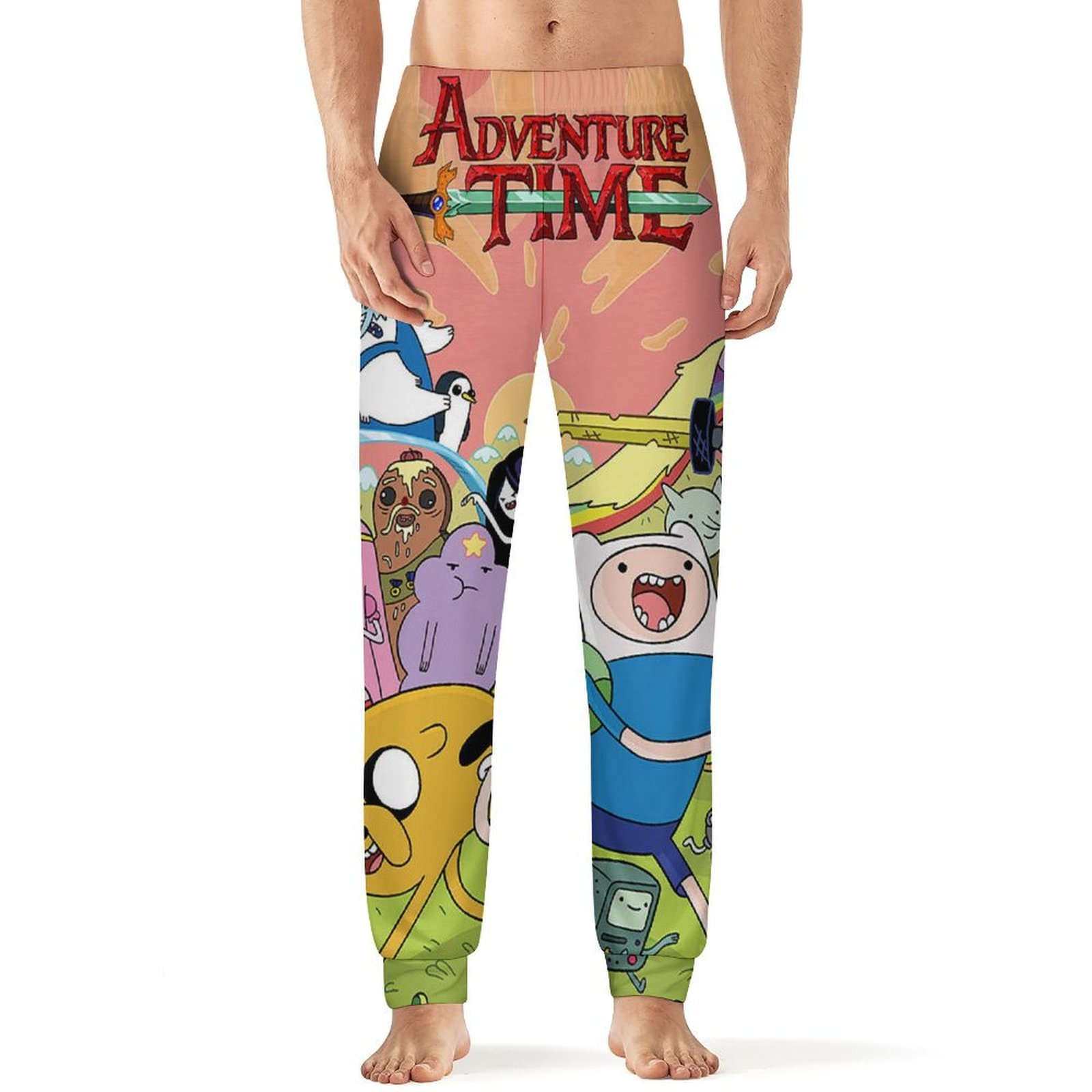 Adventure Time Jake The Dog Men's Lightweight Pajama Pants Soft Lounge ...