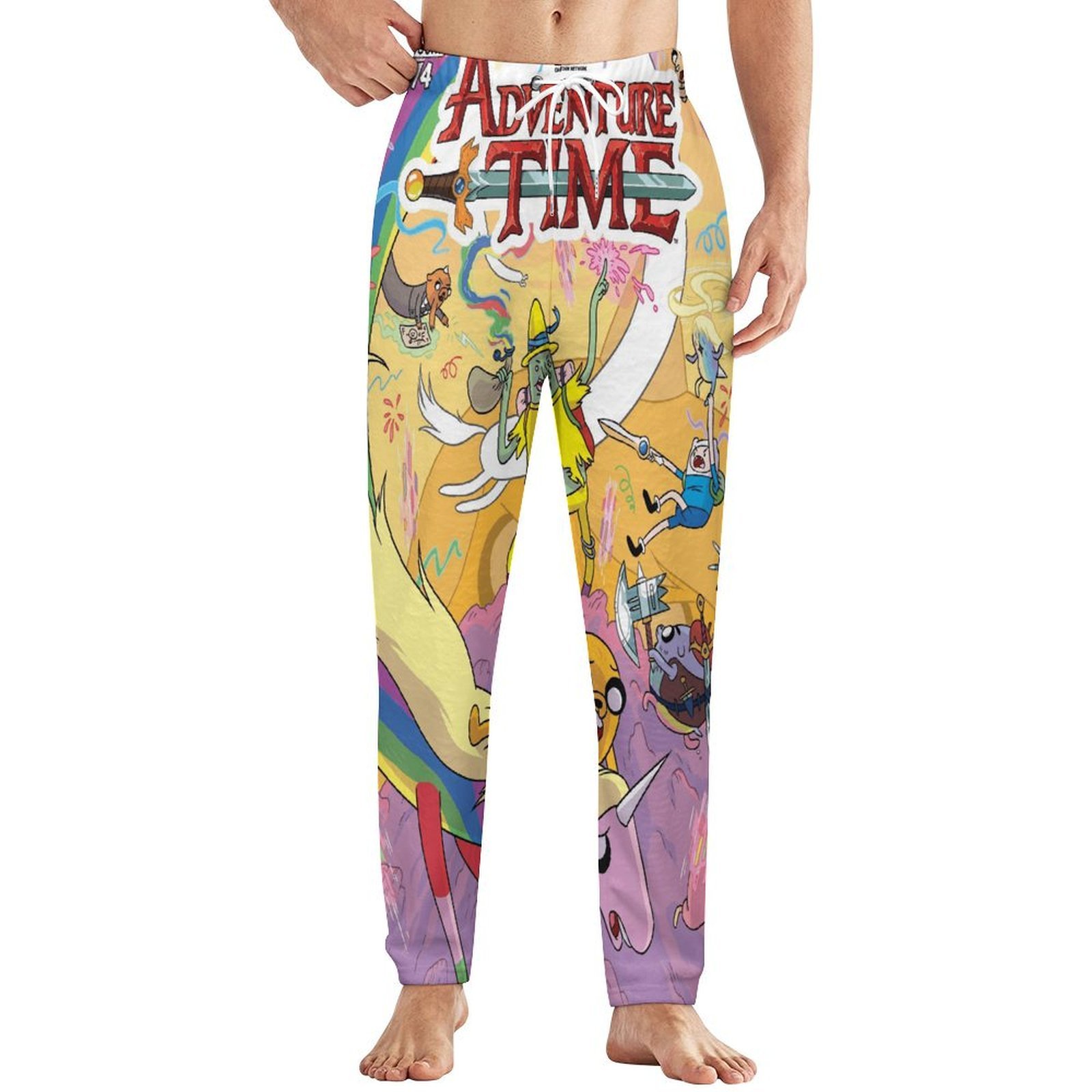 Adventure Time Jake The Dog Mens Pajama Pants Microfleece Pajama ...