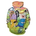 thumbnail image 1 of Adventure Time Jake The Dog Mens Womens Novelty Hoodie 3D Print Pullover Hooded Long Sleeve Sweatshirts Tops Blouse with Pocket, 1 of 8