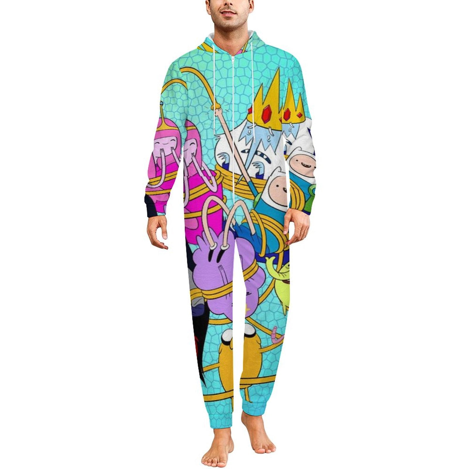 Adventure Time Jake The Dog Women Men Pajamas Zipper Onesie Jumpsuit ...