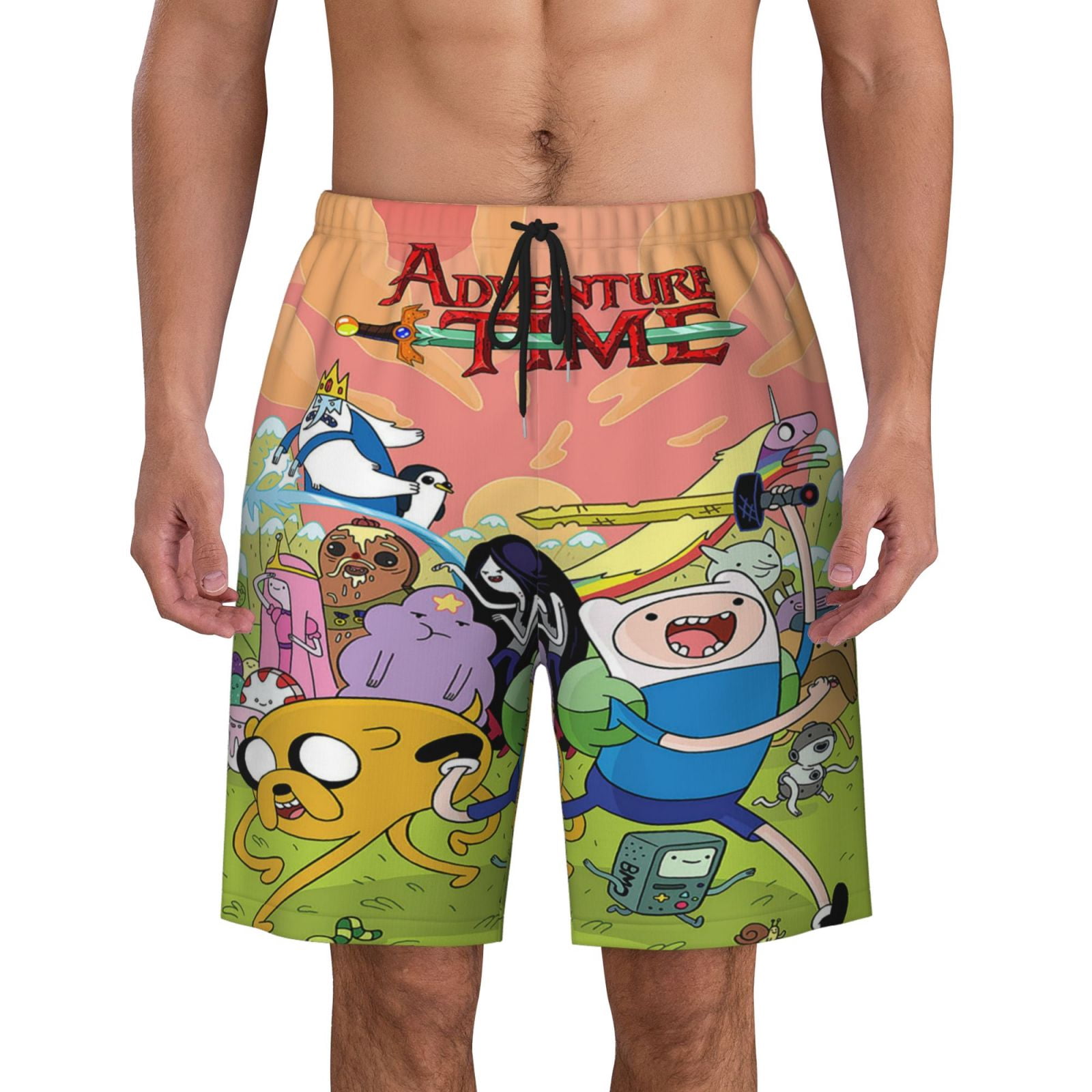 Adventure Time Jake the Dog Men's Swim Trunks Quick Dry Board Shorts ...