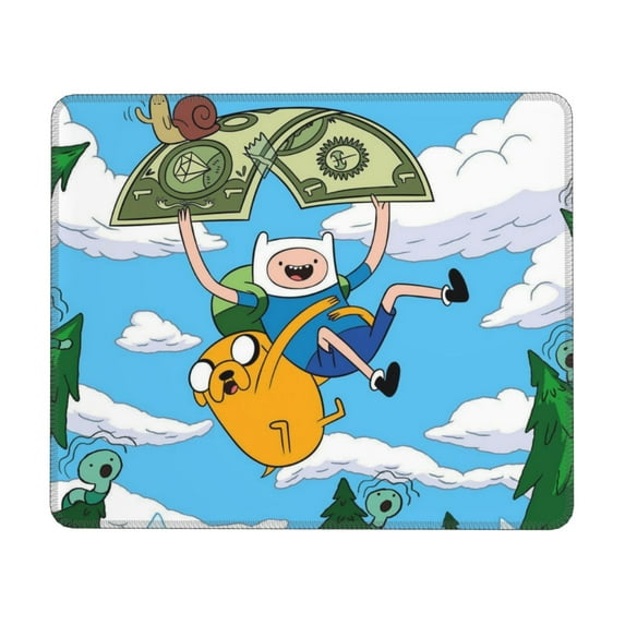 Adventure Time Jake the Dog Mouse Pad, Non-Slip Rubber Base Desktop Protection Mat Mouse Pads for Desk, Computers, Laptop, Office 10 x 12 inch