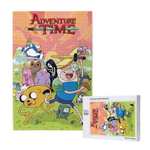 Adventure Time Jigsaw Puzzle 1000 Pieces Wooden Puzzle Home Decor Birthday Party Gift