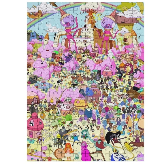 Adventure Time Jigsaw Puzzle, Wood Puzzles Adult, 200 PCS Jigsaw Puzzle for Adults Challenging Puzzle Perfect for Game Nights