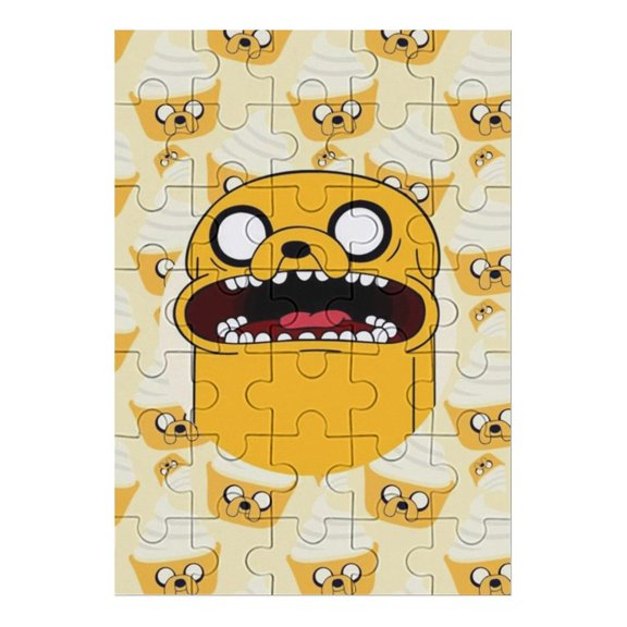 Adventure Time Jigsaw Puzzle, Wood Puzzles Adult, 35 PCS Jigsaw Puzzle for Adults Challenging Puzzle Perfect for Game Nights