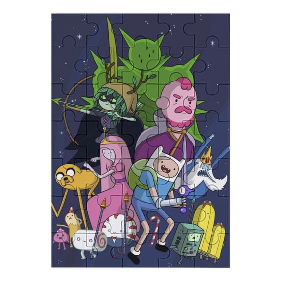 Adventure Time Jigsaw Puzzle, Wood Puzzles Adult, 35 PCS Jigsaw Puzzle for Adults Challenging Puzzle Perfect for Game Nights