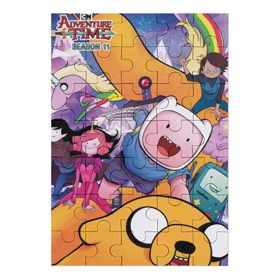 Adventure Time Jigsaw Puzzle, Wood Puzzles Adult, 35 PCS Jigsaw Puzzle for Adults Challenging Puzzle Perfect for Game Nights