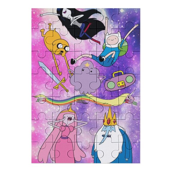 Adventure Time Jigsaw Puzzle, Wood Puzzles Adult, 35 PCS Jigsaw Puzzle for Adults Challenging Puzzle Perfect for Game Nights