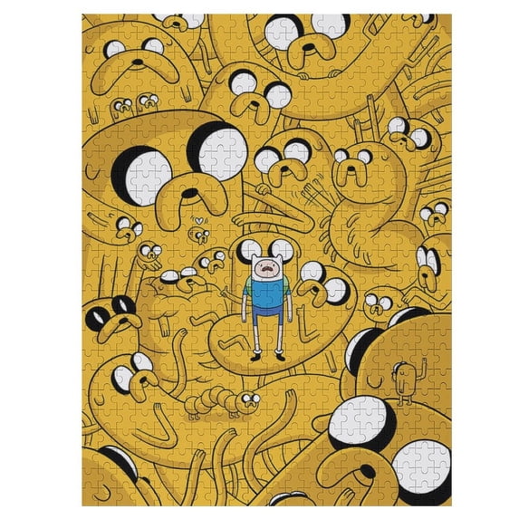 Adventure Time Jigsaw Puzzle, Wood Puzzles Adult, 500 PCS Jigsaw Puzzle for Adults Challenging Puzzle Perfect for Game Nights