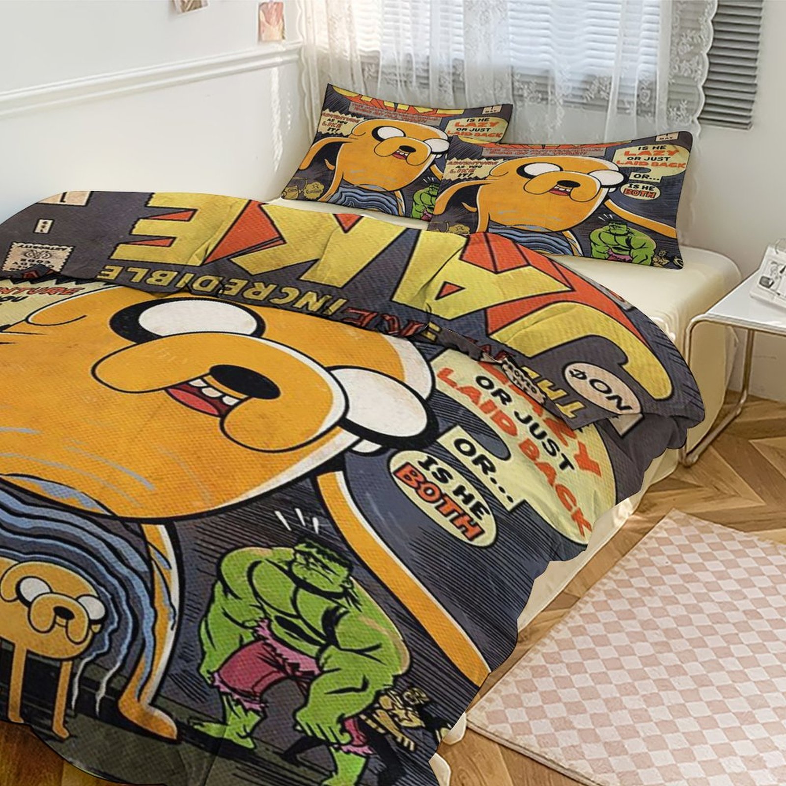Adventure Time Kids Twin Bed in a Bag, Comforter and Sheets,Cartoon ...