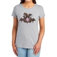 thumbnail image 1 of Adventure Time LSP & Wolves Women's T Shirt, Athletic Heather, Small, 1 of 6