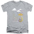 thumbnail image 1 of Adventure Time - Lady In The Rain - Slim Fit V Neck Shirt - Medium, 1 of 2