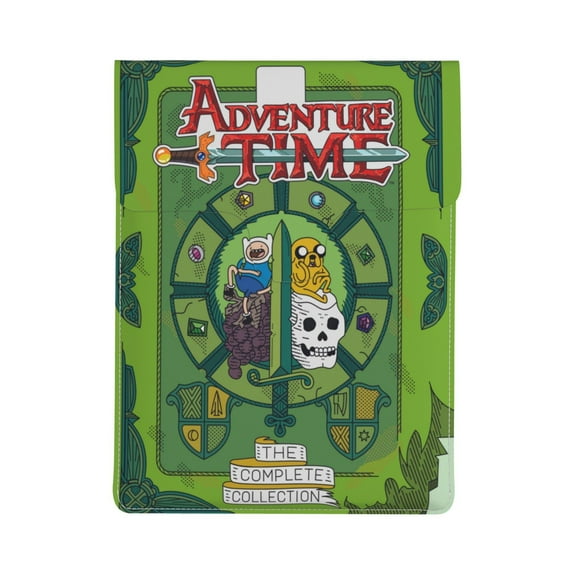 Adventure Time Leather Laptop Sleeve Case Slim Waterproof Protective Cover 13 Inch Notebook Computer Inner Bag