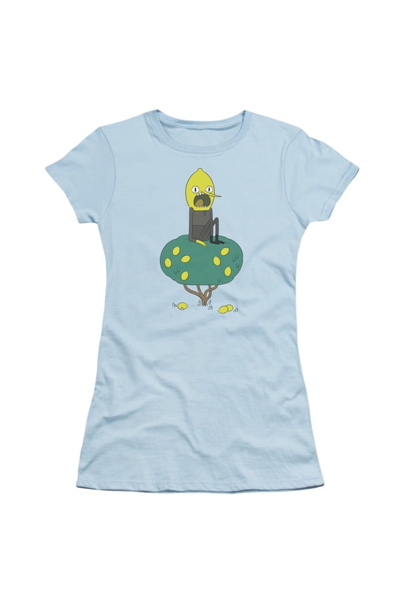 Adventure Time - Lemongrab - Juniors Teen Girls Cap Sleeve Shirt - Small