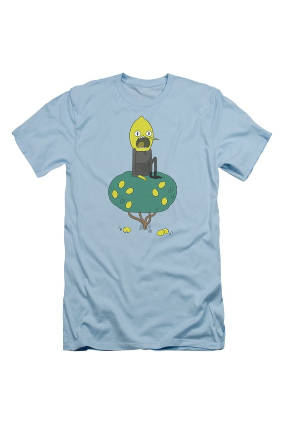 Adventure Time Lemongrab S/S Adult 30/1 T-Shirt Light Blue