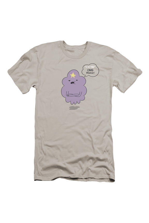 Adventure Time Lsp Omg HBO S/S Adult 30/1 T-Shirt Silver