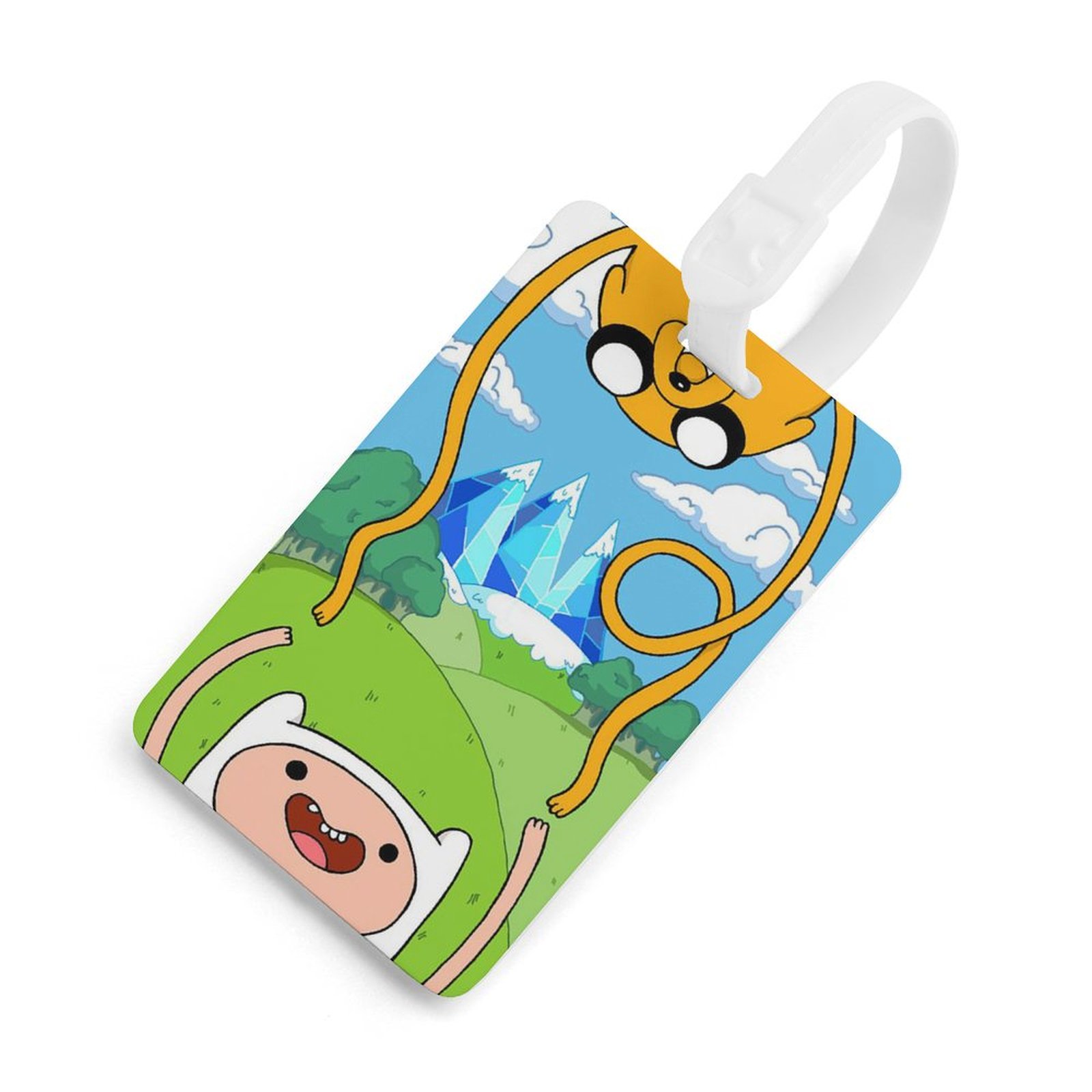 Adventure Time Luggage Tag Luggage Tags PU Tags Cute Funny Travel Bag ...