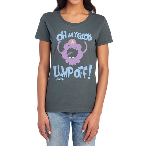 Adventure Time Lump Off Women's T Shirt, Charcoal, Medium