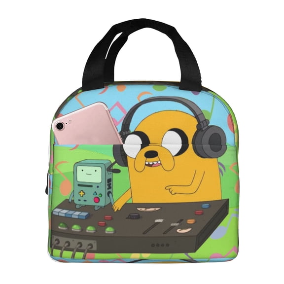 Adventure Time Lunch Bag Tote Bag Insulated Lunch Box Picnic Beach Fishing Work