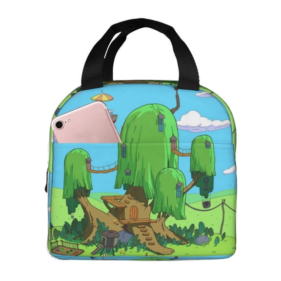 Adventure Time Lunch Bag Tote Bag Insulated Lunch Box Picnic Beach Fishing Work