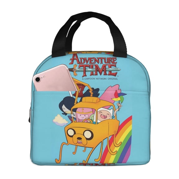 Adventure Time Lunch Bag Tote Bag Insulated Lunch Box Picnic Beach Fishing Work