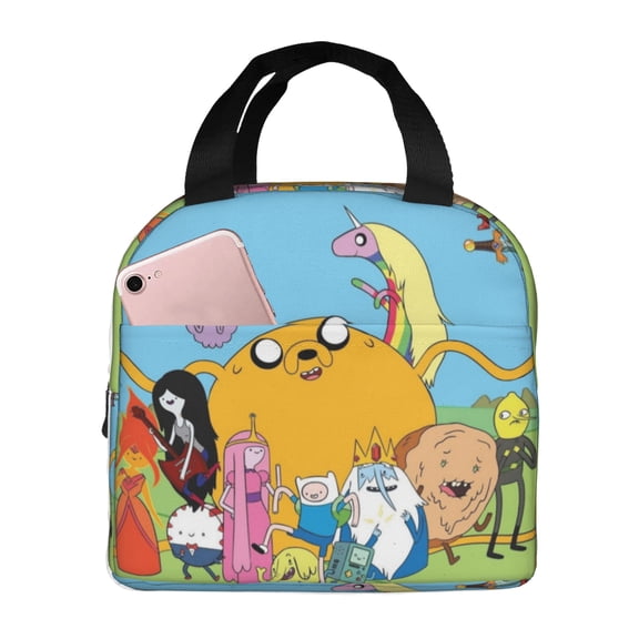 Adventure Time Lunch Bag Tote Bag Insulated Lunch Box Picnic Beach Fishing Work