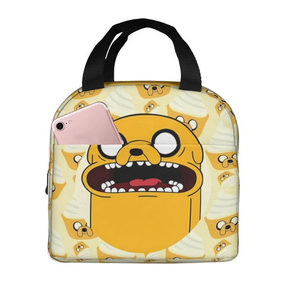 Adventure Time Lunch Bag Tote Bag Insulated Lunch Box Picnic Beach Fishing Work