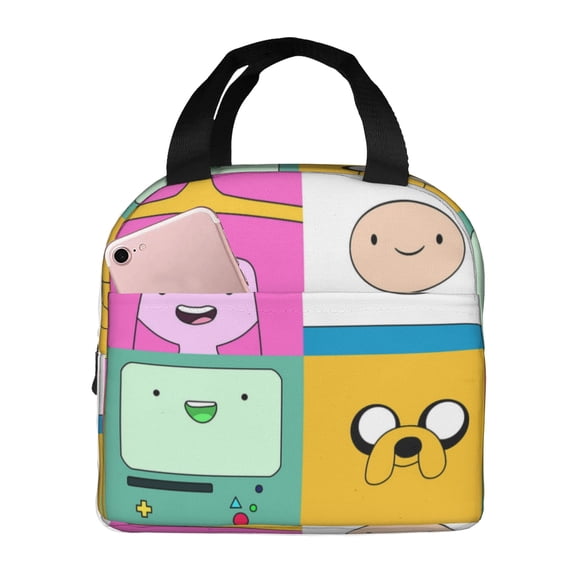 Adventure Time Lunch Bag Tote Bag Insulated Lunch Box Picnic Beach Fishing Work